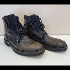 John Varvatos Men’s Tahoe Boot: Brown Leather